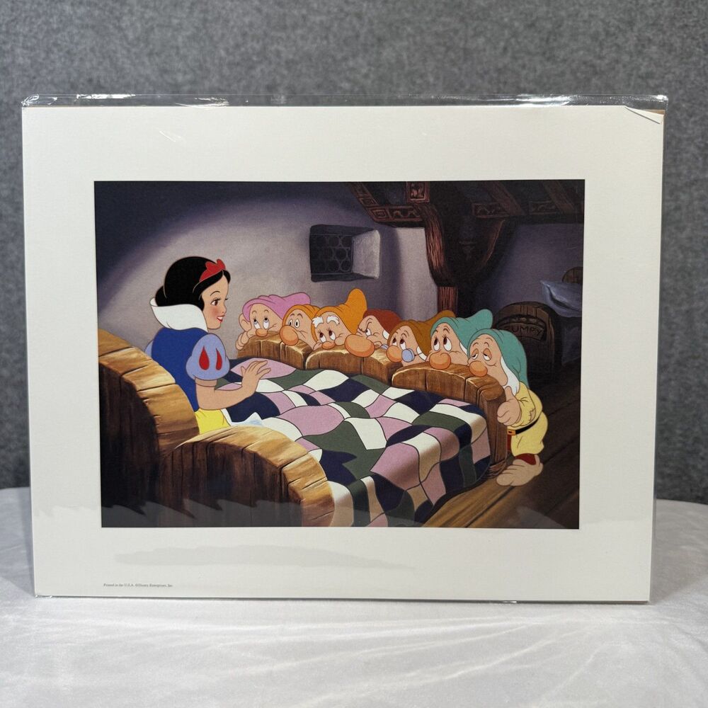 Walt Disney Authentic Snow White‎ & The Seven Dwarfs Commemorative Lithograph